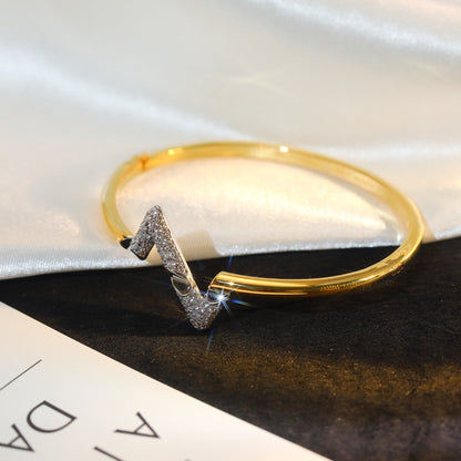 [Select]VOLTE UPSITE DOWN GOLD DIAMOND BRACELET