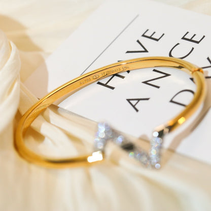 [Select]VOLTE UPSITE DOWN GOLD DIAMOND BRACELET