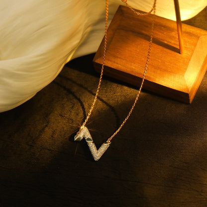 [Select]VOLT SILVER DIAMOND PEDANT NECKLACE