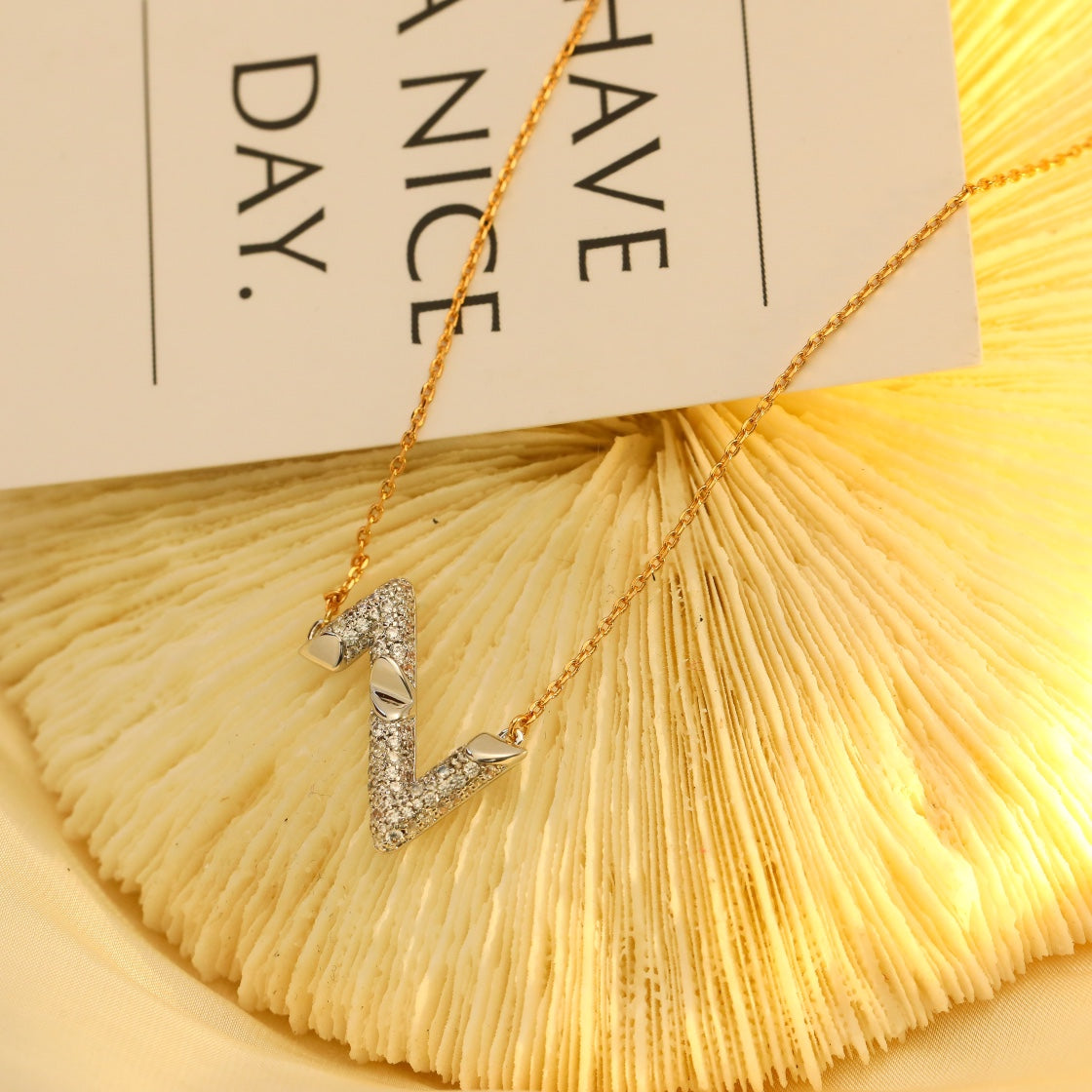 [Select]VOLT SILVER DIAMOND PEDANT NECKLACE