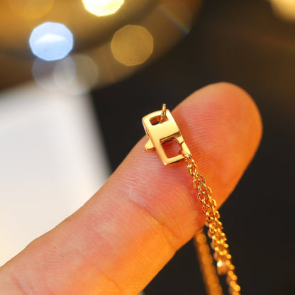 [Select]STAR AND SUN DIAMOND PINK GOLD NECKLACE