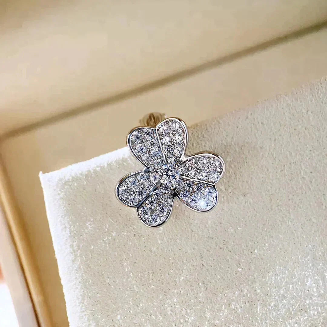 [Select]CLOVER COMOS DIAMOND EARRINGS SILVER