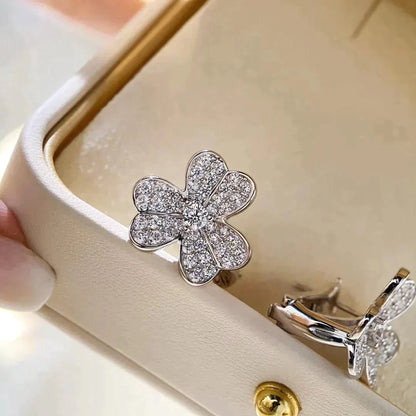 [Select]CLOVER COMOS DIAMOND EARRINGS SILVER