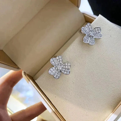 [Select]CLOVER COMOS DIAMOND EARRINGS SILVER