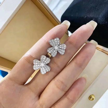 [Select]CLOVER COMOS DIAMOND EARRINGS SILVER