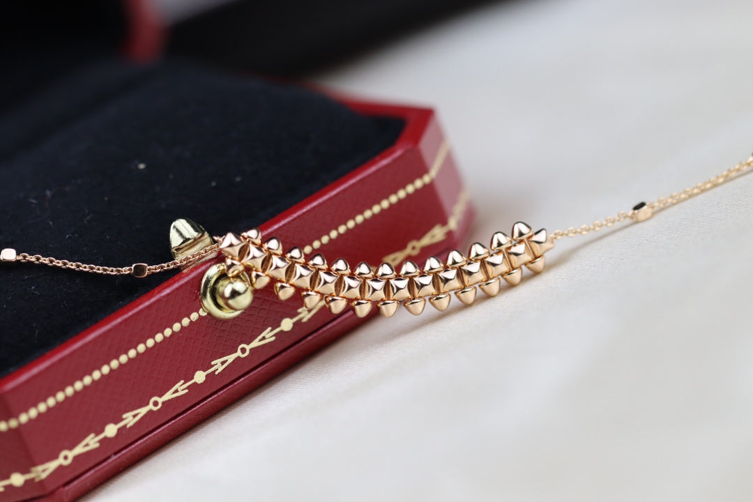 [Select]CLASH PINK GOLD NECKLACE