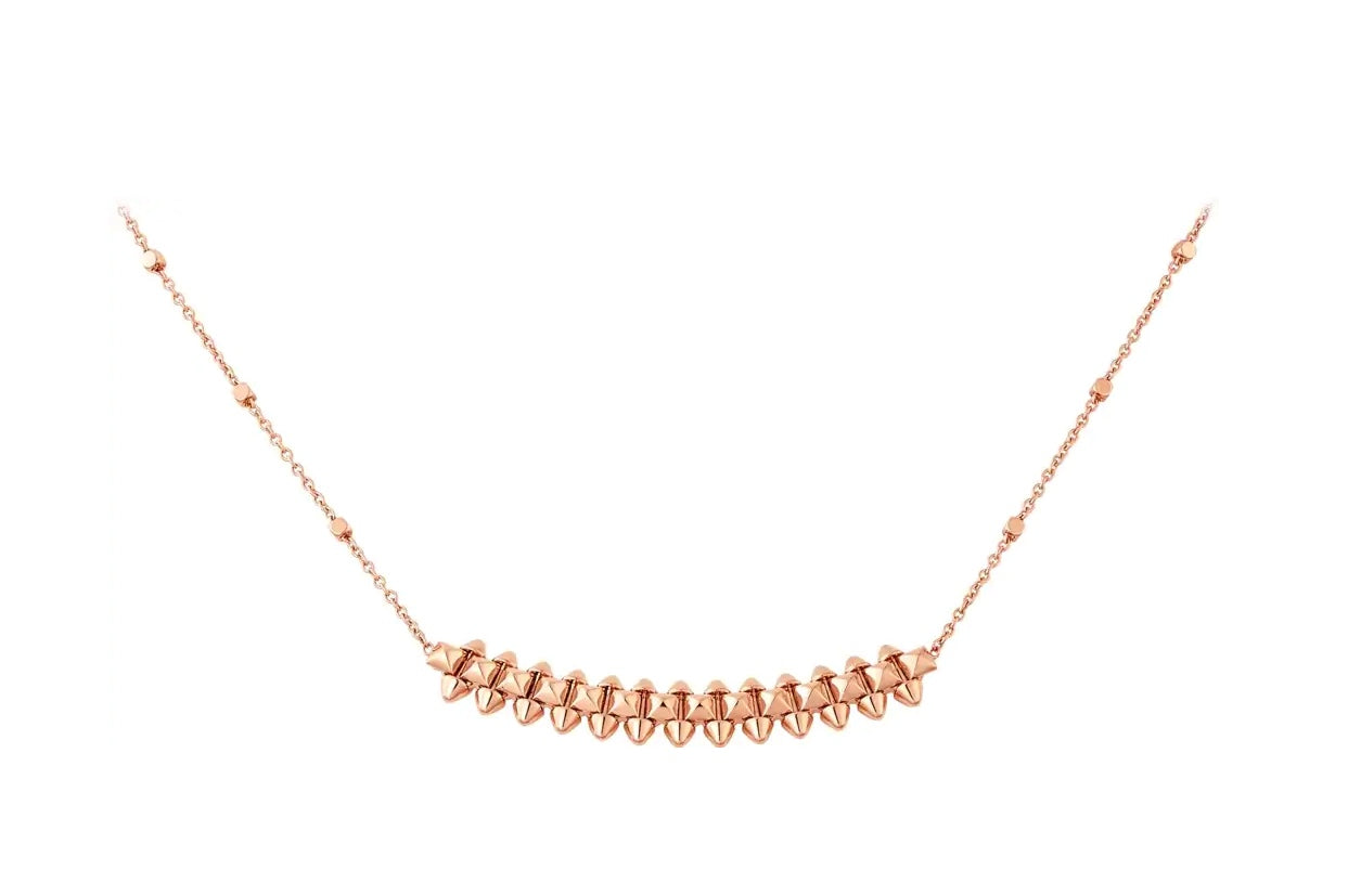 [Select]CLASH PINK GOLD NECKLACE
