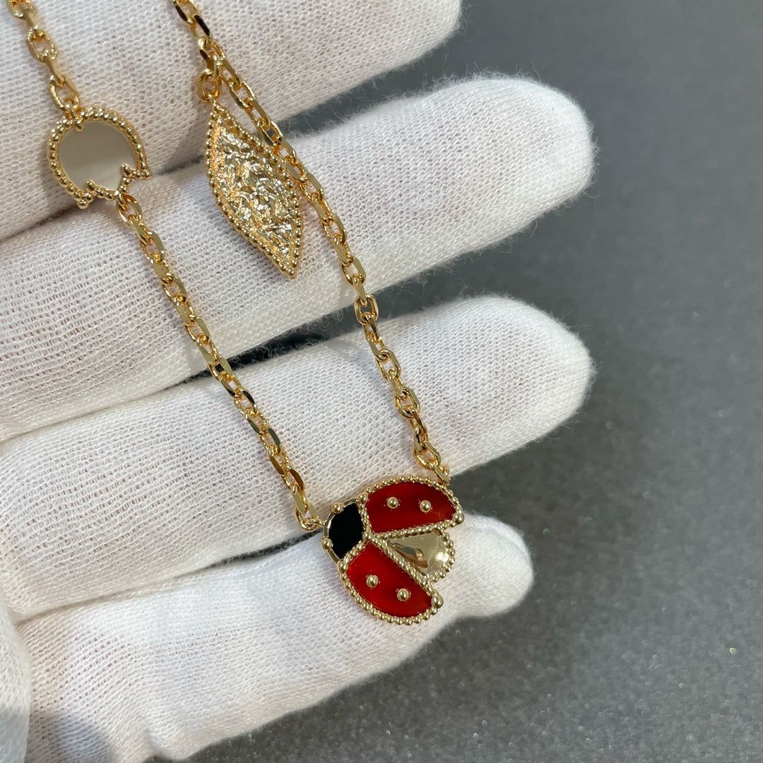 [Select]LUCKY SPRING 15 MOTIFS GOLD NECKLACE