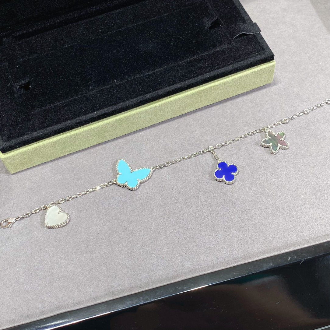 [Select]LUCKY SPRING SILVER BRACELET 4 MOTIF
