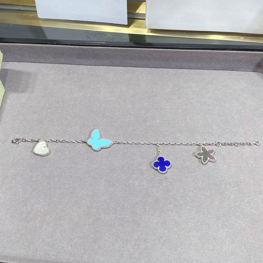[Select]LUCKY SPRING SILVER BRACELET 4 MOTIF