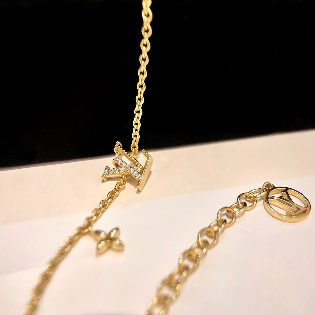 [Select]LOGO STAR MOTIF GOLD BRACELET