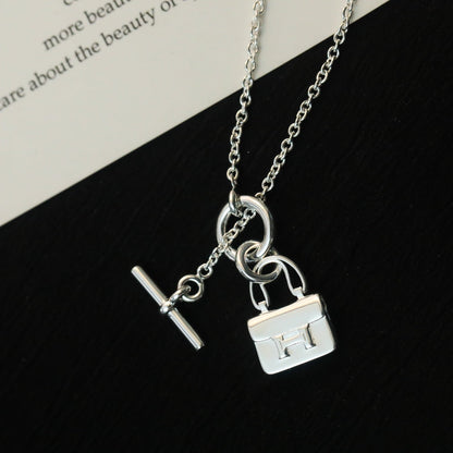 [Select]POP H PEDANT SILVER NECKLACE