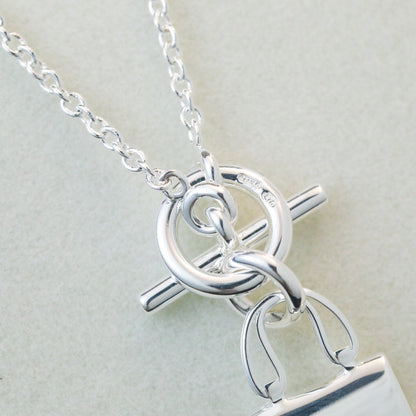 [Select]POP H PEDANT SILVER NECKLACE