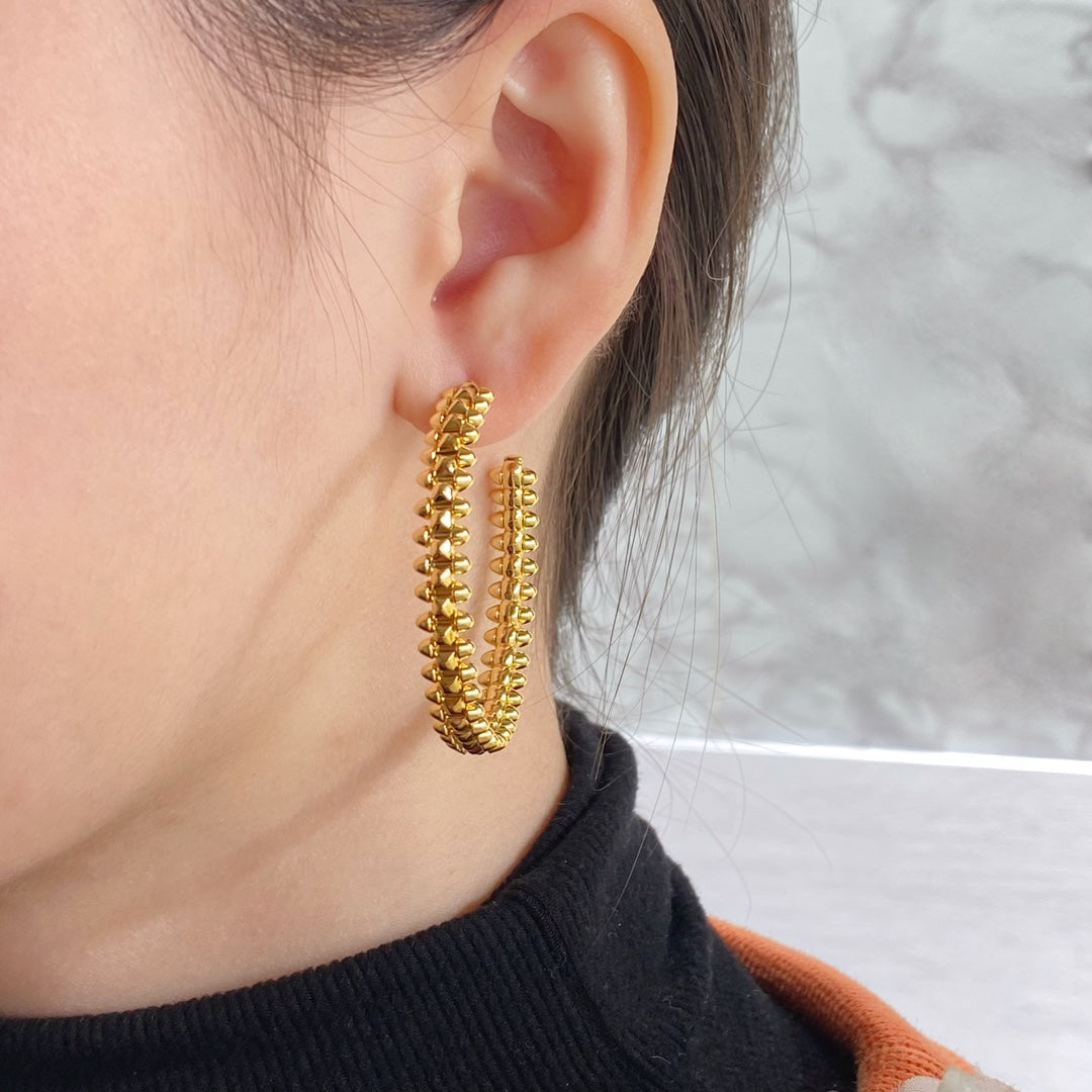 [Select]CLASH LARGE HOOP EARRINGS