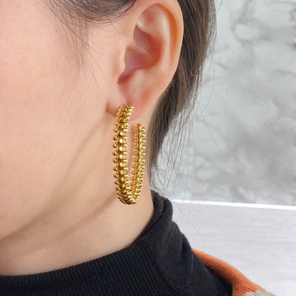 [Select]CLASH LARGE HOOP EARRINGS