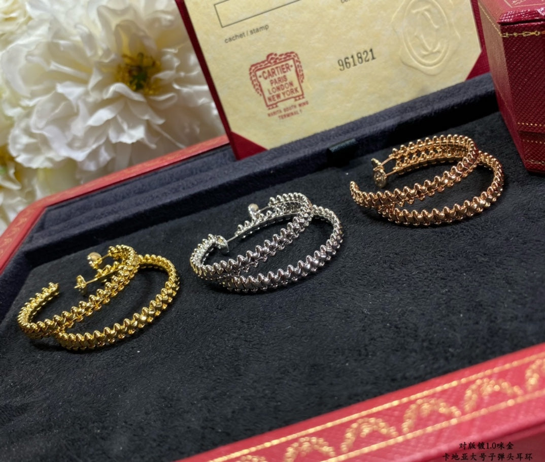 [Select]CLASH LARGE HOOP EARRINGS