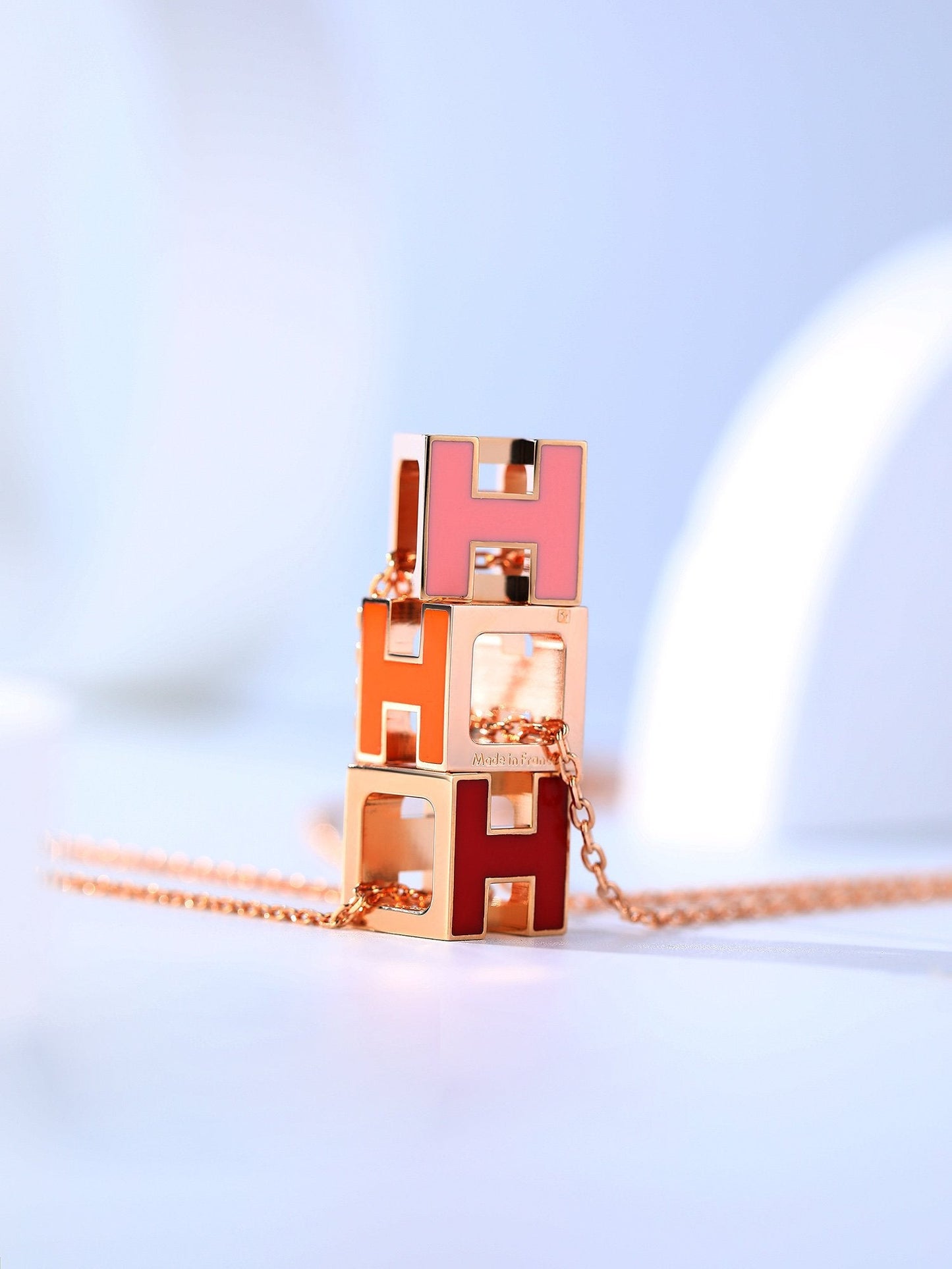 [Select]H CAGE PINK GOLD NECKLACE
