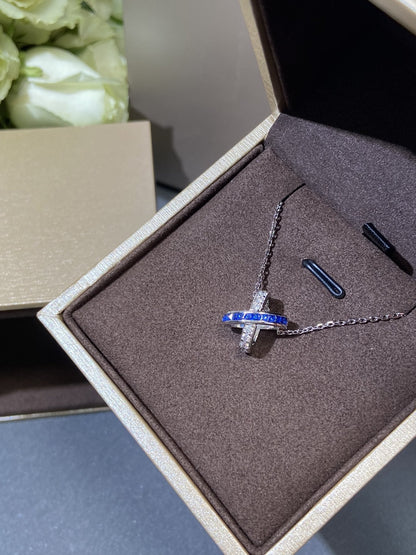 [Select]LIENS DIAMOND SILVER NECKLACE