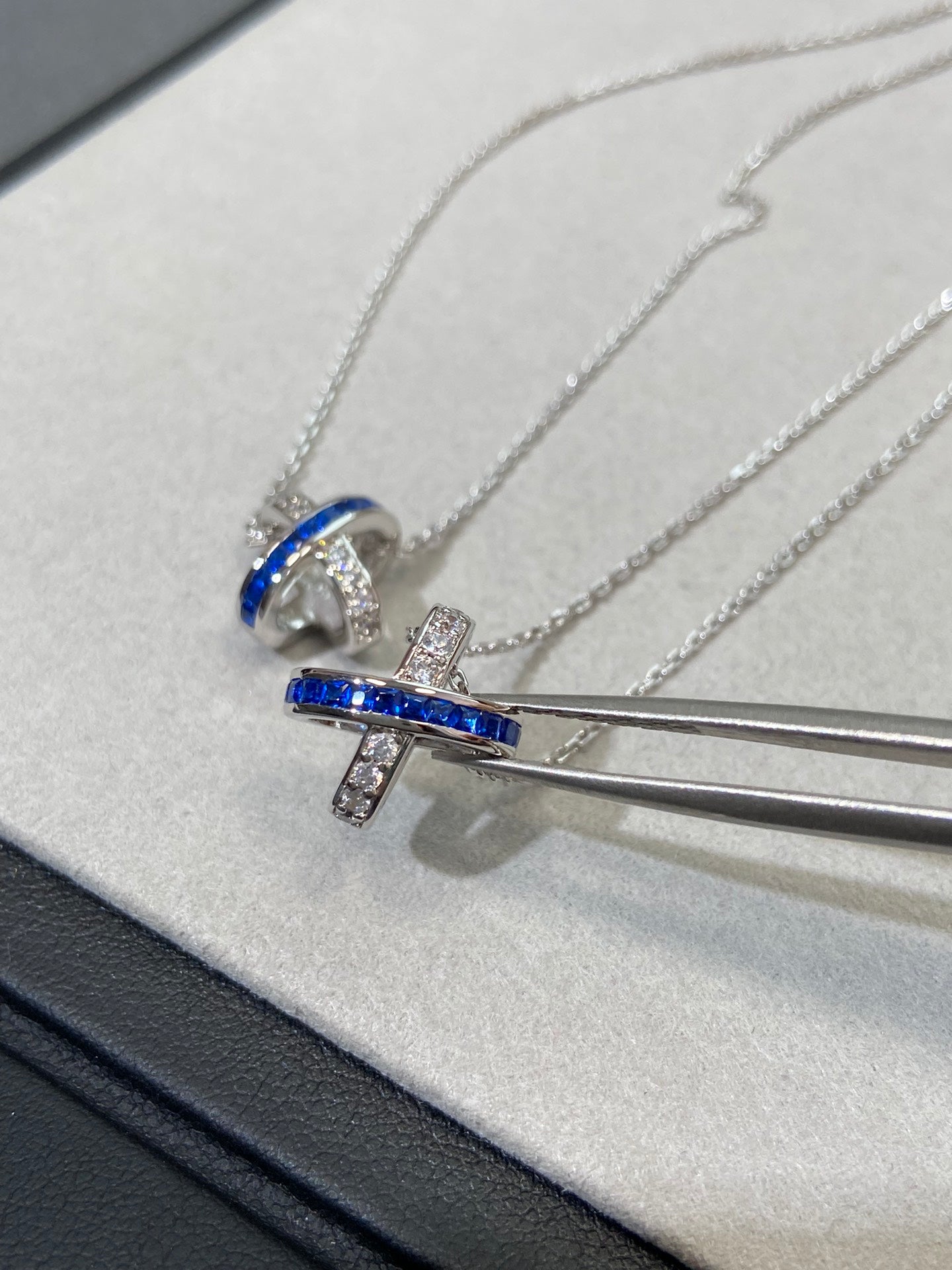 [Select]LIENS DIAMOND SILVER NECKLACE