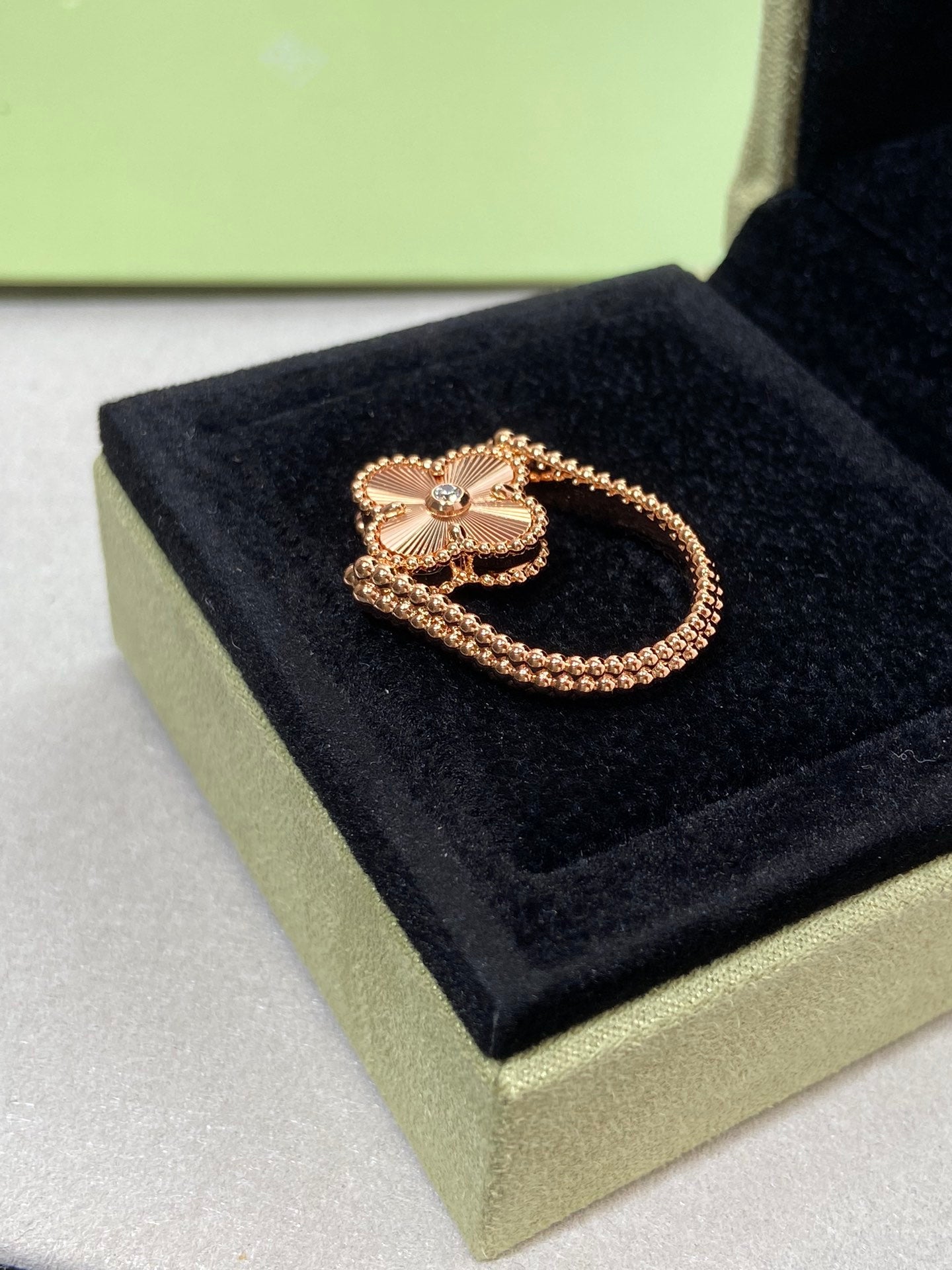 [Select]CLOVER RIVERSIBLE Select GOLD RING