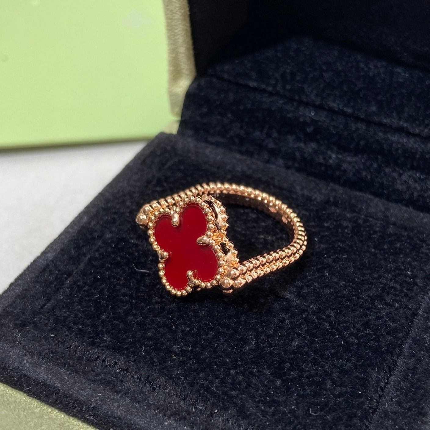 [Select]CLOVER RIVERSIBLE Select GOLD RING