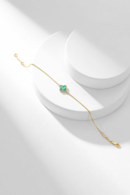 [Select]CLOVER BRACELET MALACHITE 1 MOTIF