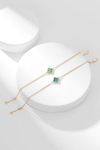 [Select]CLOVER BRACELET MALACHITE 1 MOTIF