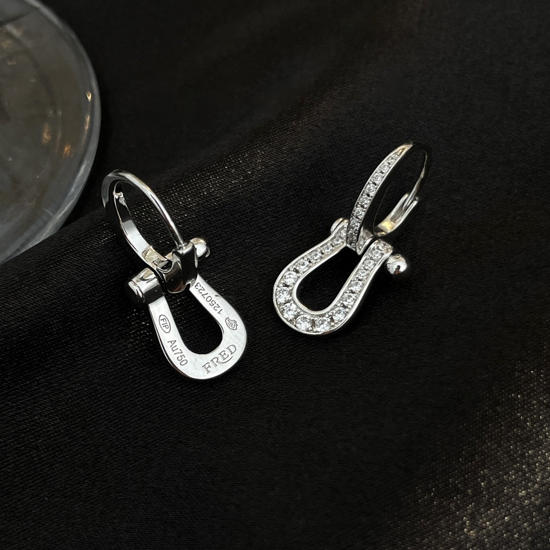[Select]FORCE 10 FULL DIAMOND DROP EARRINGS MEDIUM MODEL