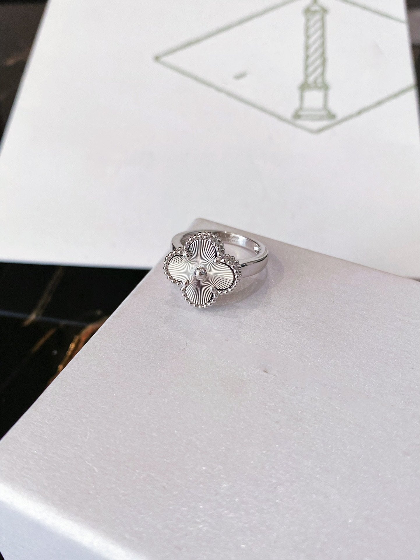 [Select]CLOVER SILVER RING