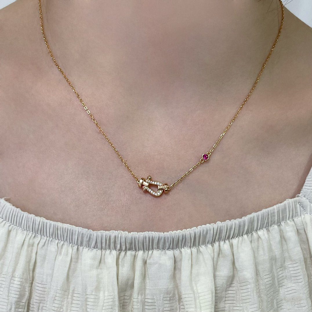 [Select]FORCE 10 DIAMOND PINK GOLD NECKLACE