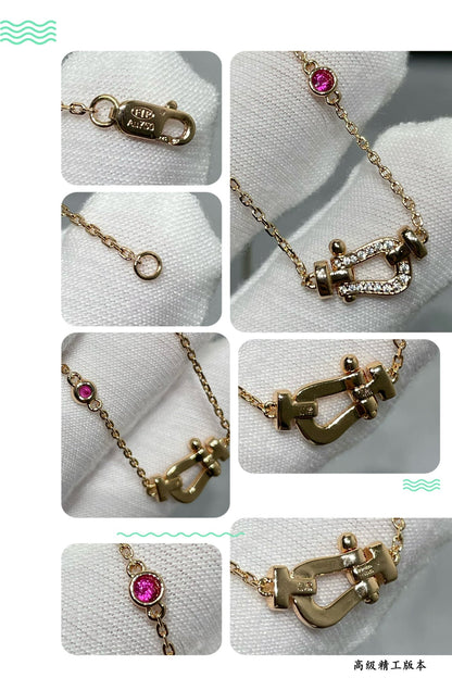 [Select]FORCE 10 DIAMOND PINK GOLD NECKLACE