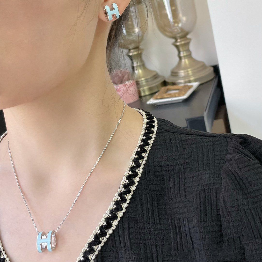 [Select]POP H SKY BLUE NECKLACE