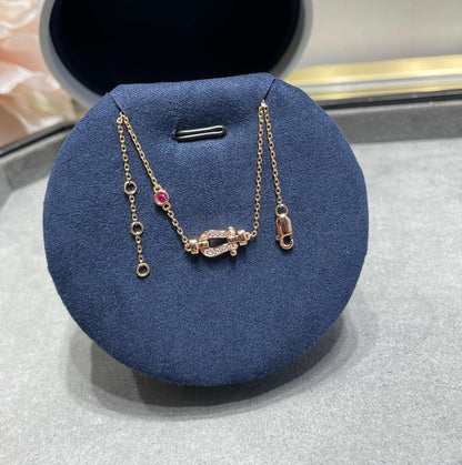 [Select]FORCE 10 DIAMOND CHAIN LINK PINK GOLD BRACELET