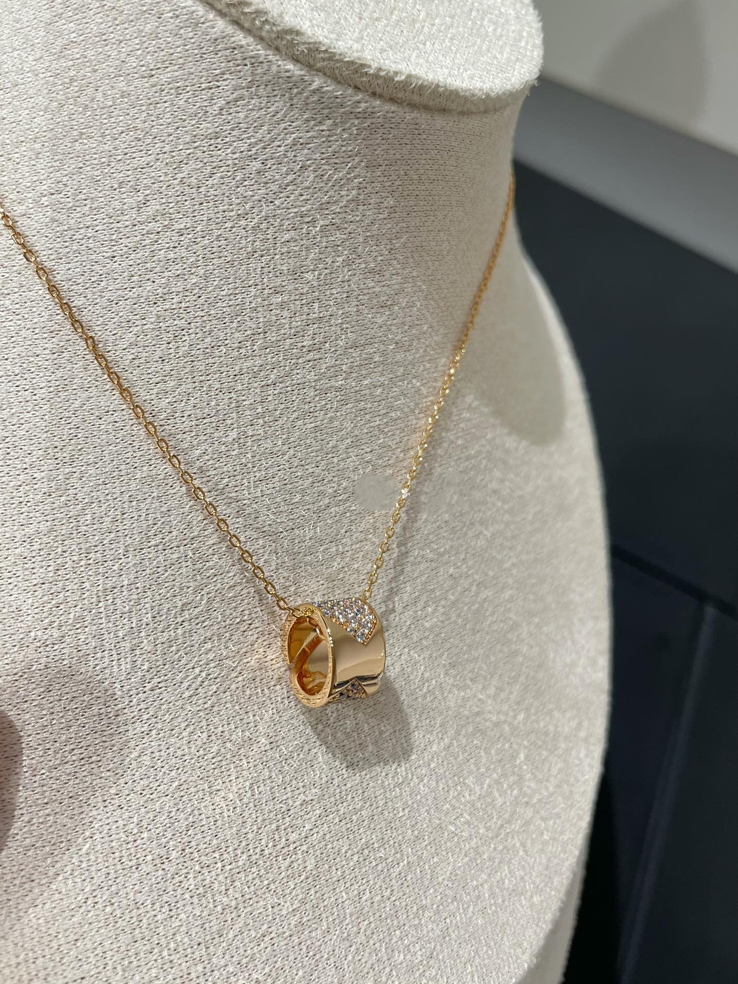 [Select]LIENS EVIDENCE DIAMOND PAVED NECKLACE