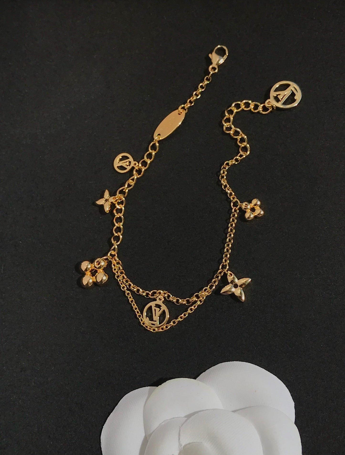 [Select]BLOOMING PINK GOLD MOP BRACELET