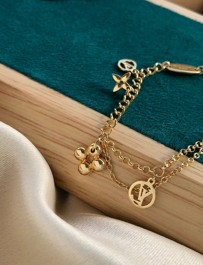 [Select]BLOOMING PINK GOLD MOP BRACELET