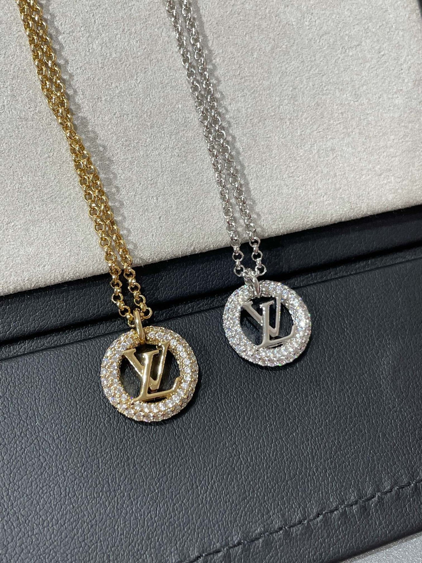 [Select]BY NIGHT DIAMOND PAVED NECKLACE