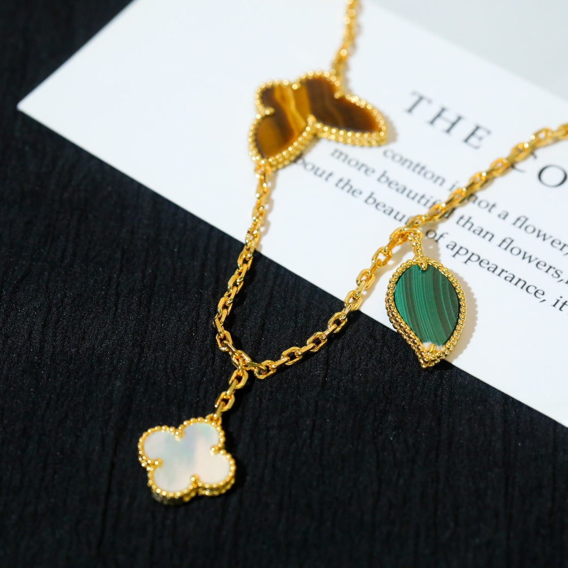 [Select]LUCKY SPRING 5 MOTIF GOLD BRACELET