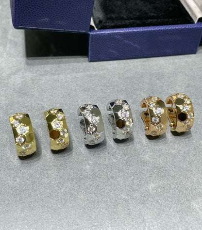 [Select]BEE LOVE DIAMOND HOOP EARRINGS