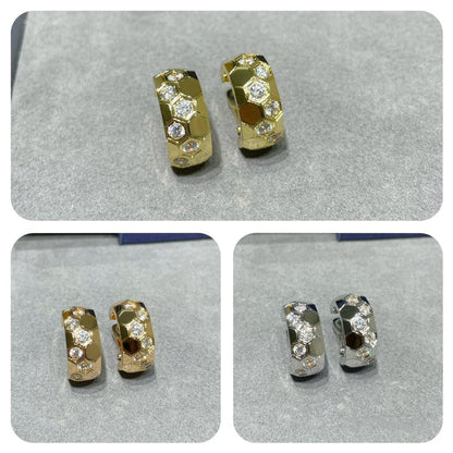 [Select]BEE LOVE DIAMOND HOOP EARRINGS