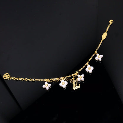 [Select]LOGO 6 MOTIF STAR AND SUN GOLD BRACELET