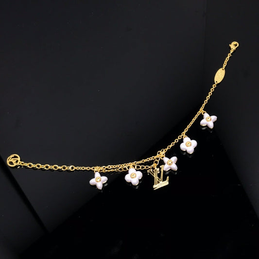 [Select]LOGO 6 MOTIF STAR AND SUN GOLD BRACELET