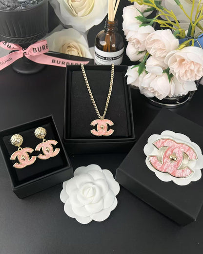 [Select]Pink Resin Classic Brooch 5cm