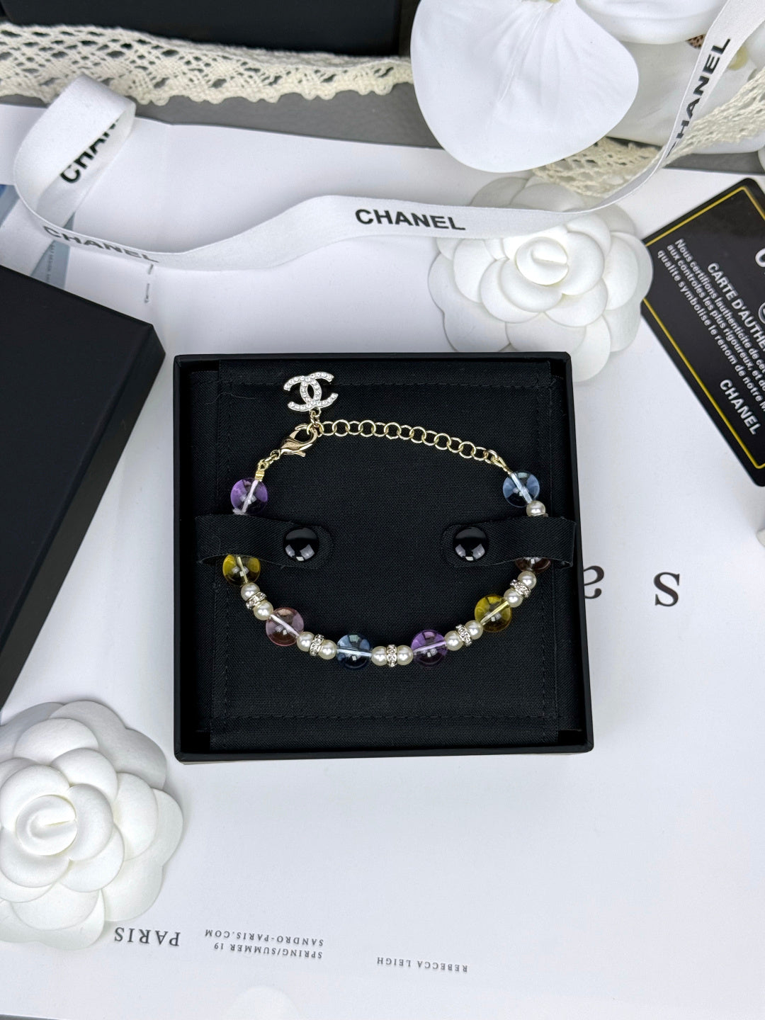 [Select]Colorful Transparent Resin Bracelet