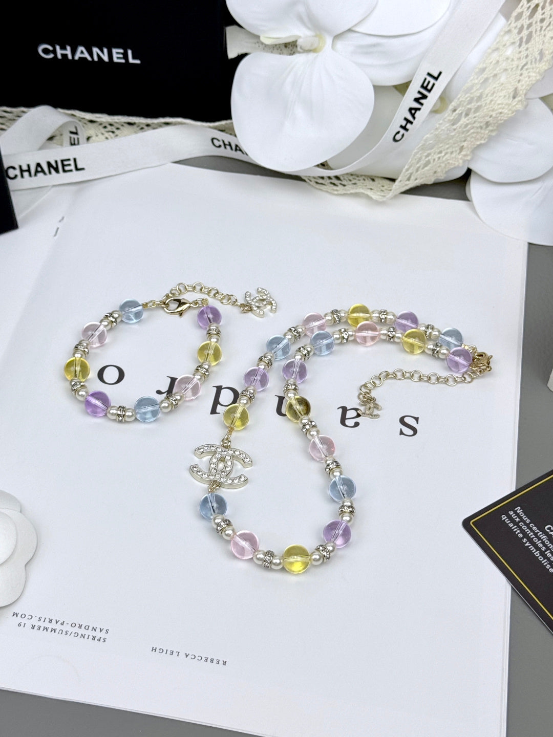 [Select]Colorful Transparent Resin Bracelet