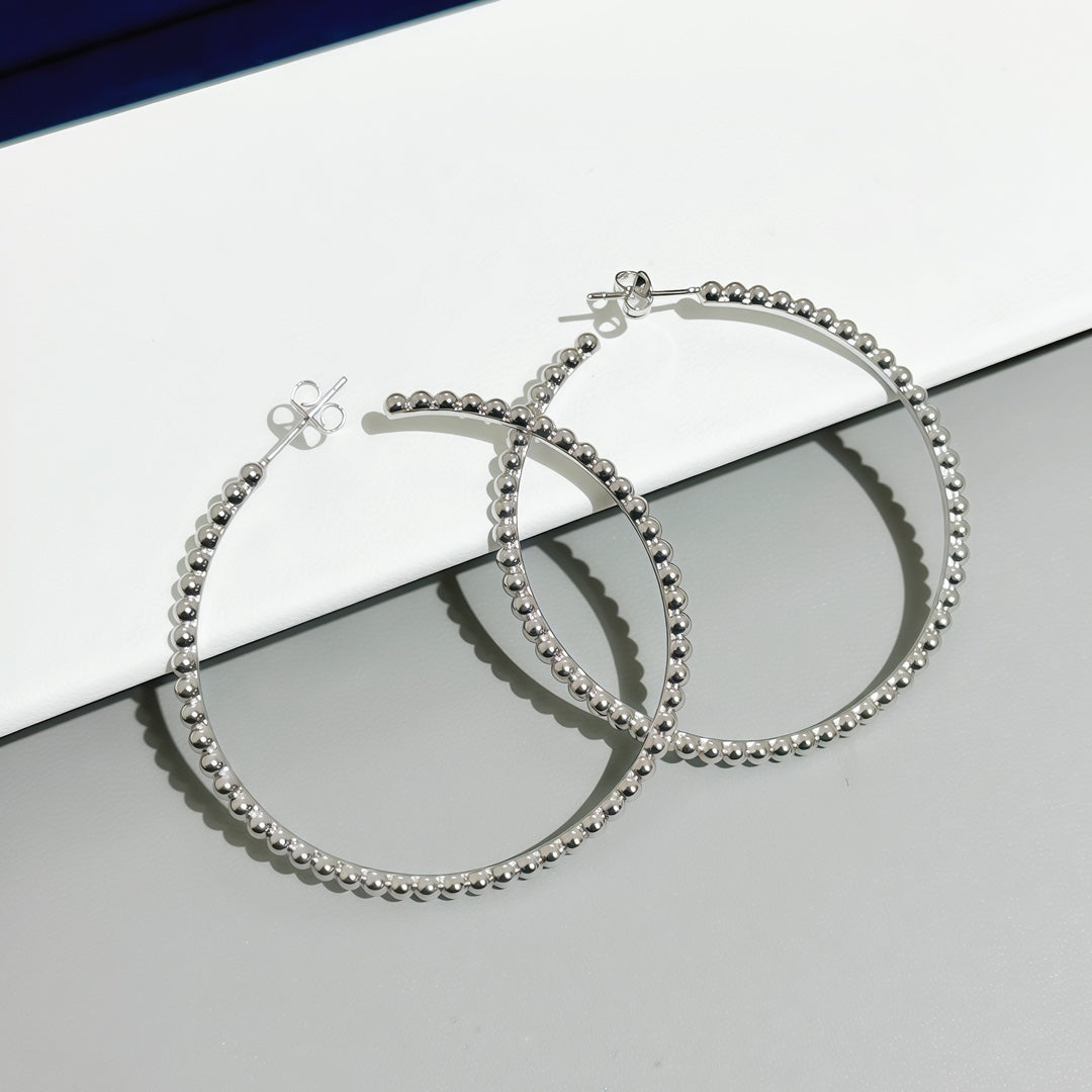 [Select]SMOOTH BEAD STUD EARRINGS