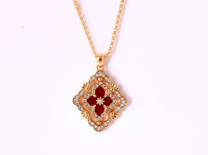 [Select] B.C.L ENAMEL ROTATING SINGLE-DIAMOND NECKLACE£¨Various colors£©