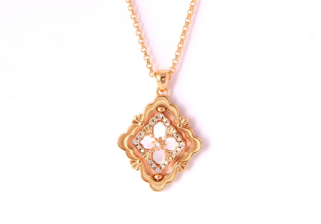[Select] B.C.L ENAMEL ROTATING SINGLE-DIAMOND NECKLACE£¨Various colors£©