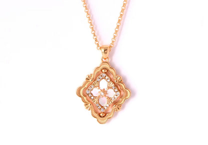 [Select] B.C.L ENAMEL ROTATING SINGLE-DIAMOND NECKLACE£¨Various colors£©