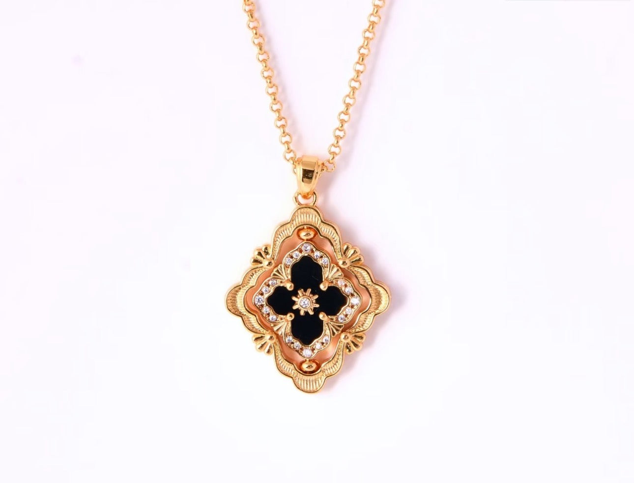 [Select] B.C.L ENAMEL ROTATING SINGLE-DIAMOND NECKLACE£¨Various colors£©